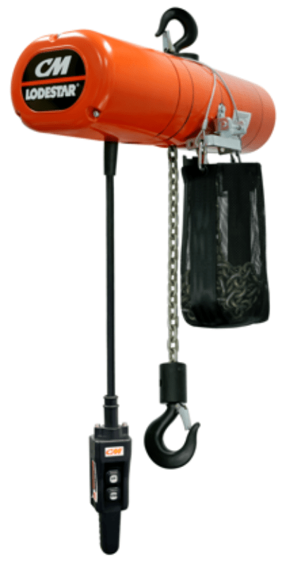 CM Lodestar NH Single Speed Electric Chain Hoist - 1 Tonne - The Lifting Superstore - CM