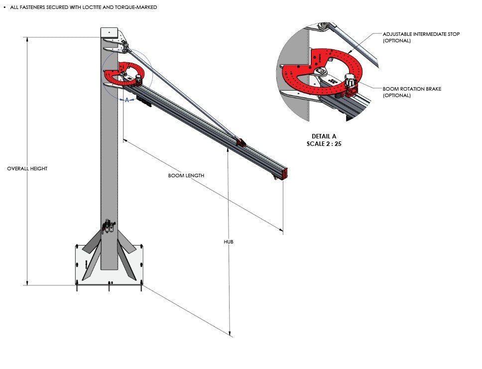 J1000 JIB Crane - The Lifting Superstore - Givens Engineering