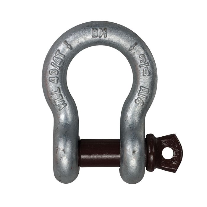 ANCHOR SHACKLE GALVANIZED BROWN PIN 6 1/2T 7/8" - The Lifting Superstore - Ben - Mor