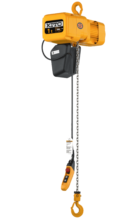 Kito ER2 Dual Speed Electric Chain Hoist W/ Hook Suspension - 2 Tonne - The Lifting Superstore - Kito