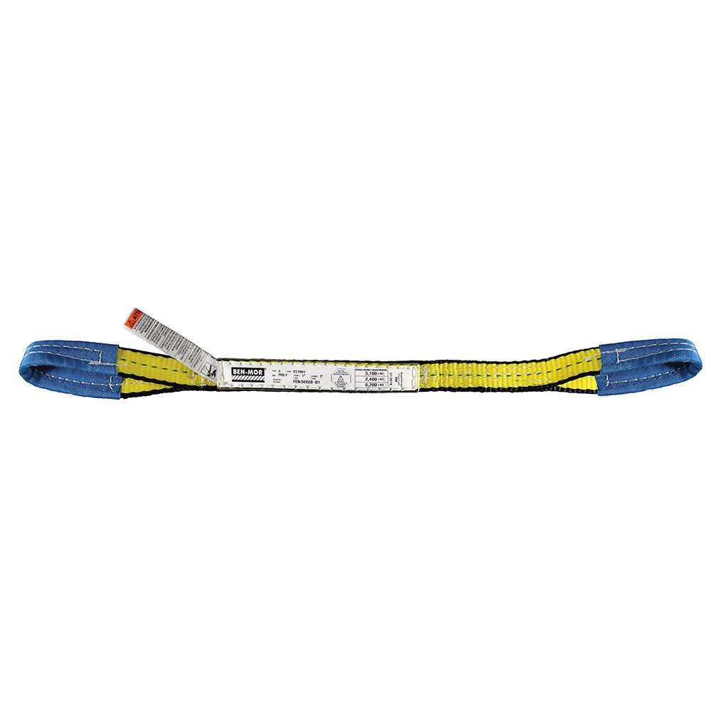 YELLOW POLYESTER SLING T3 2PL - 3" - The Lifting Superstore - Ben - Mor